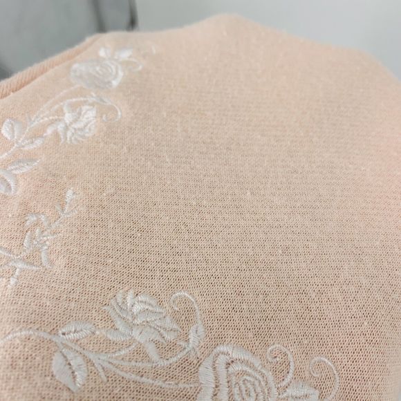 Rebecca Minkoff Jenn Cold Shoulder Sweatshirt Pink Medium 6 - Picture 8 of 11